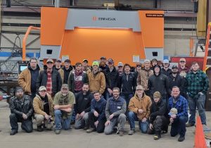 Students from Gateway Technical College and members of the Racine and Kenosha Chapter toured American Bin and Conveyor.